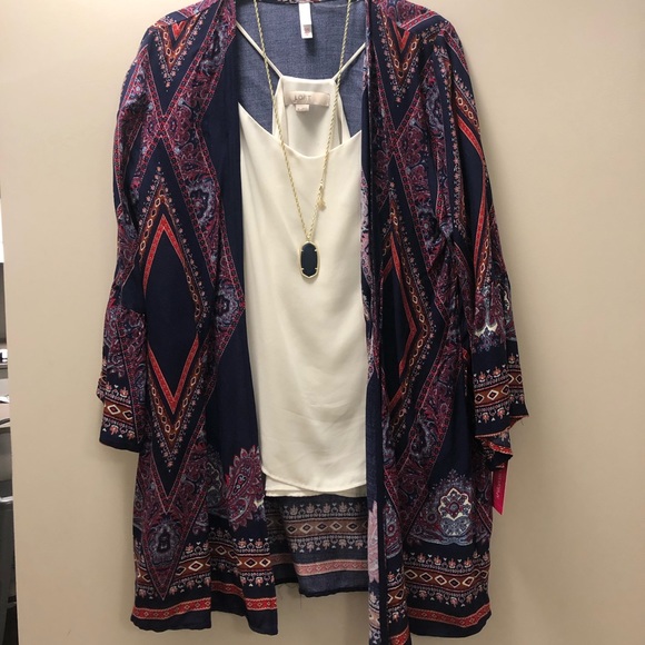 Xhilaration Tops - BNWT navy kimono Xhilaration Tops - BNWT navy kimono
